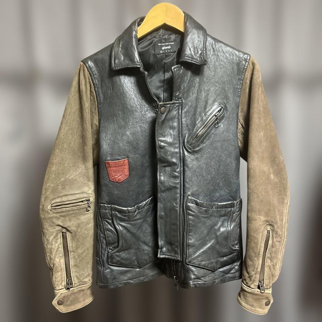glamb Durden leather JKT USED加工