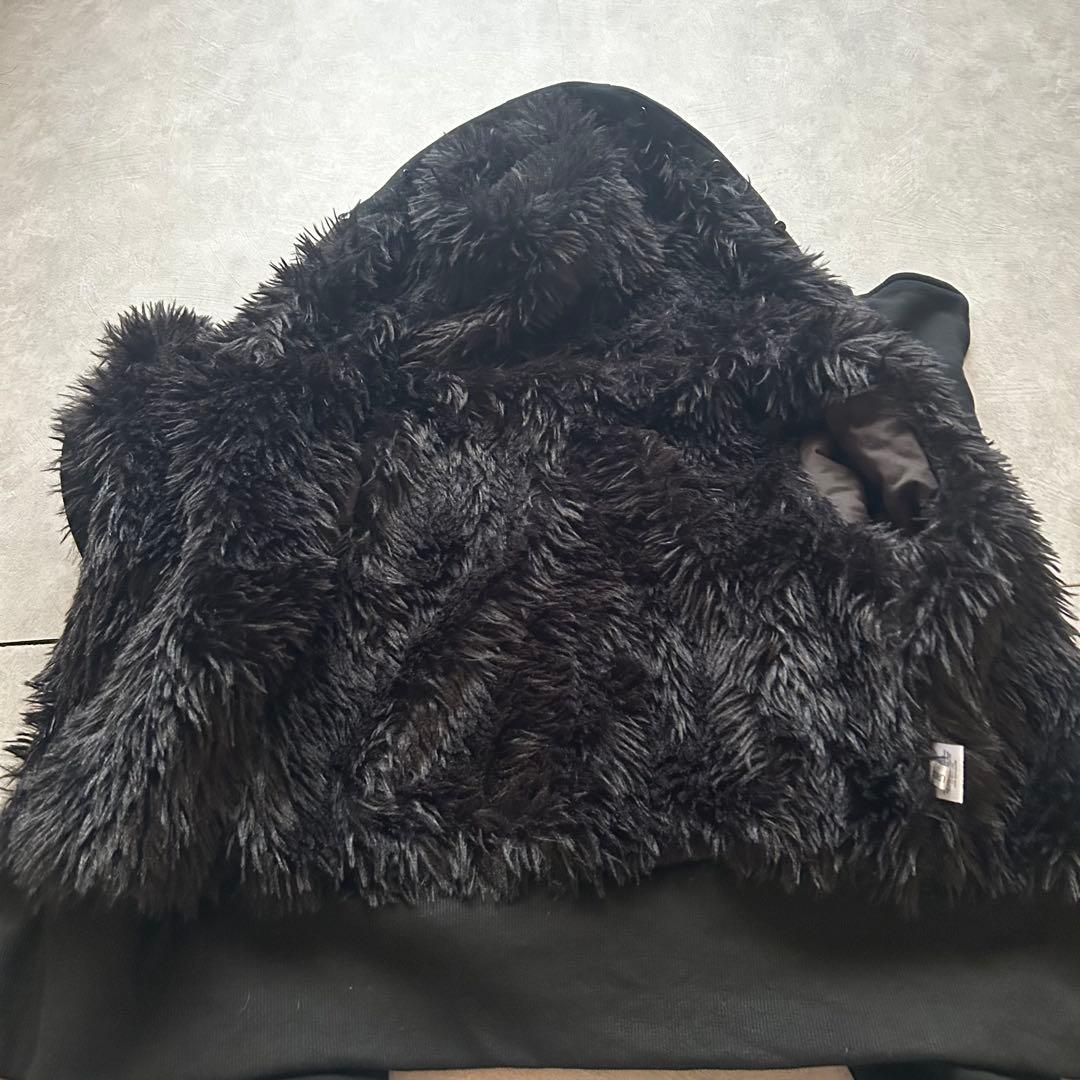 ジャケット・アウター archive grunge fur parka y2k black