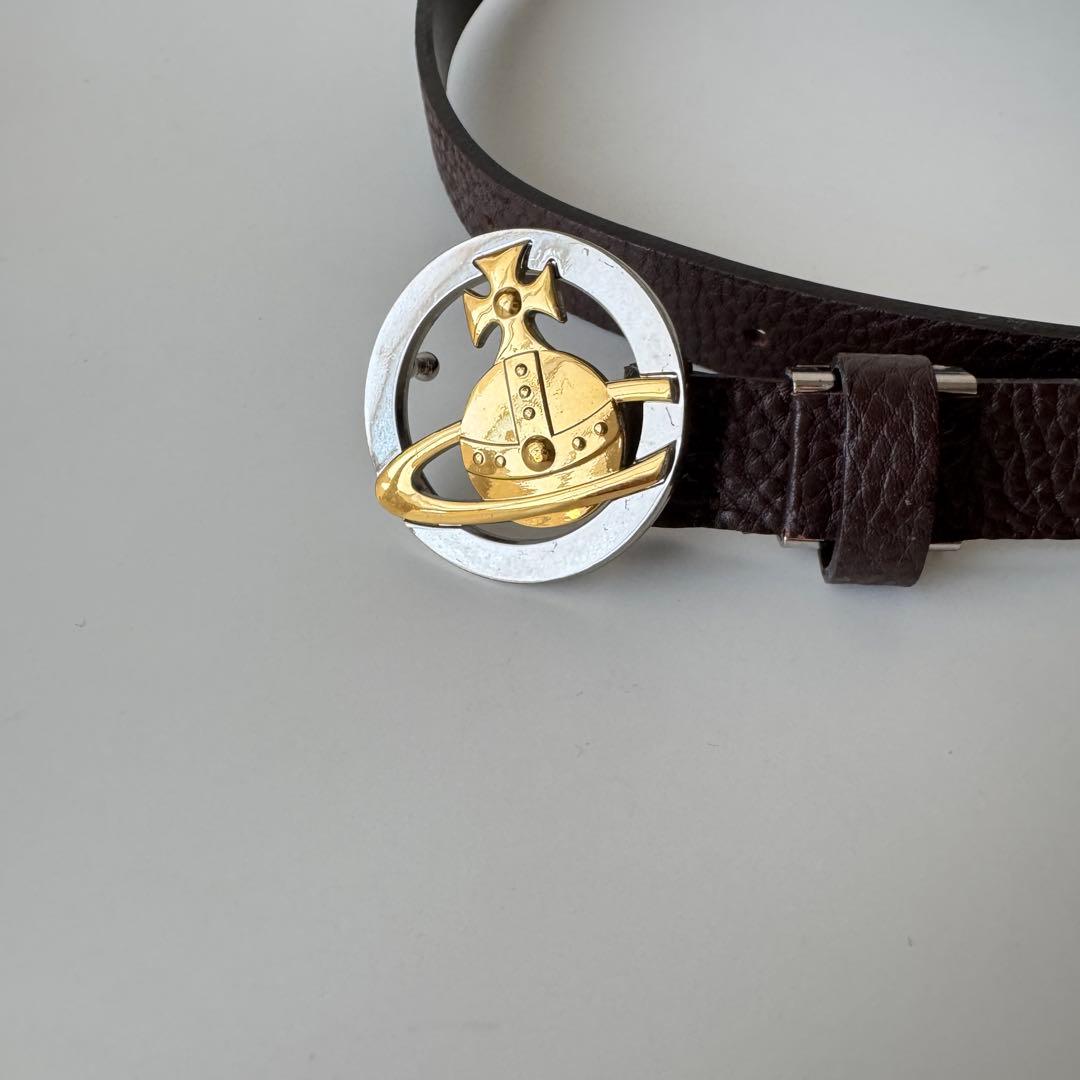 n s様Vivienne Westwood ロゴ バックル レザー ベルト