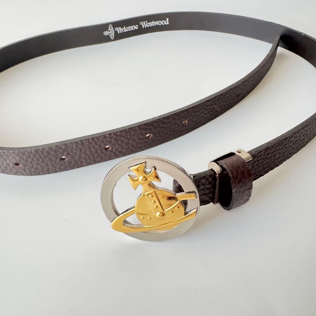 n s様Vivienne Westwood ロゴ バックル レザー ベルト