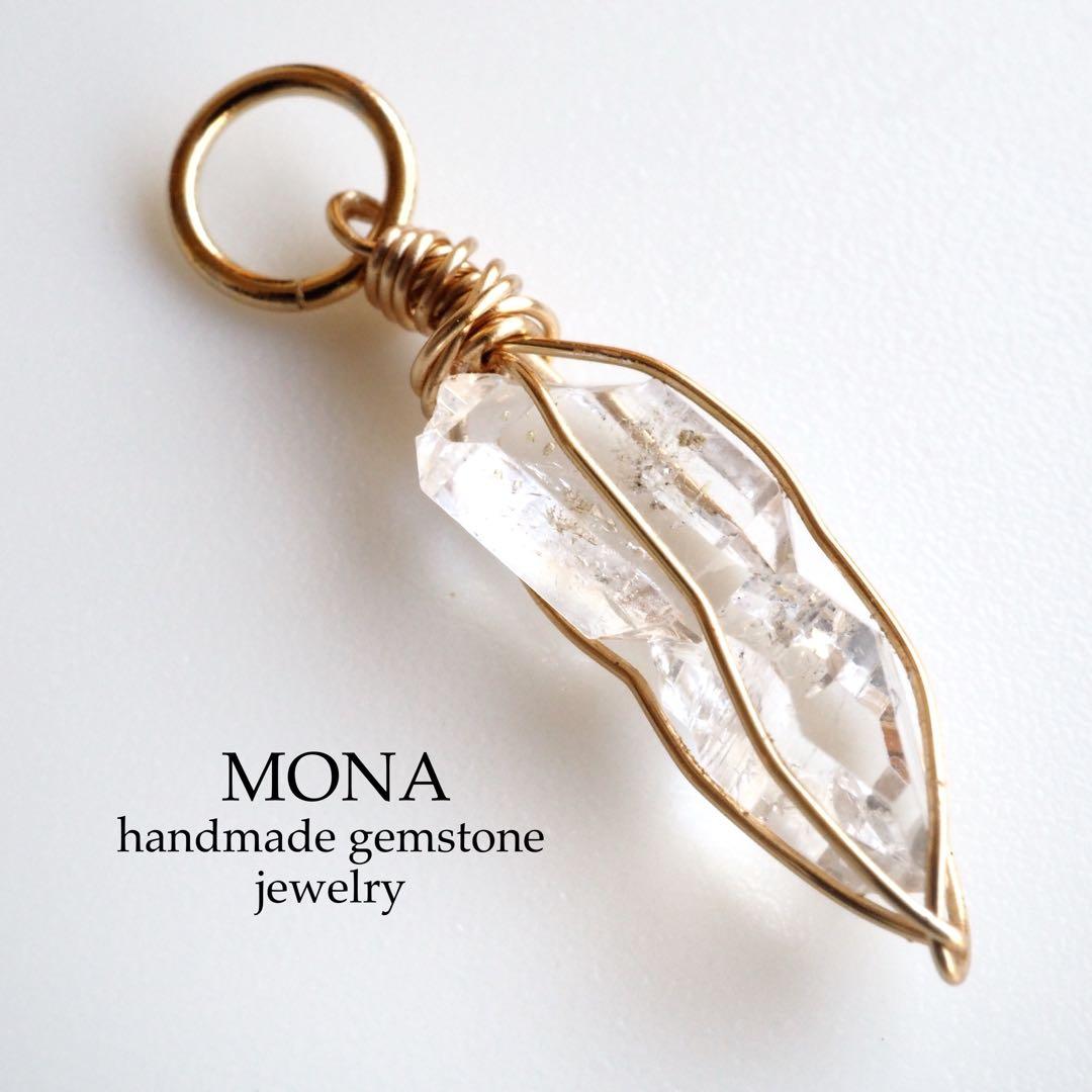 【Ruby】宝石質パステルカラーフローライトの大粒ピアス