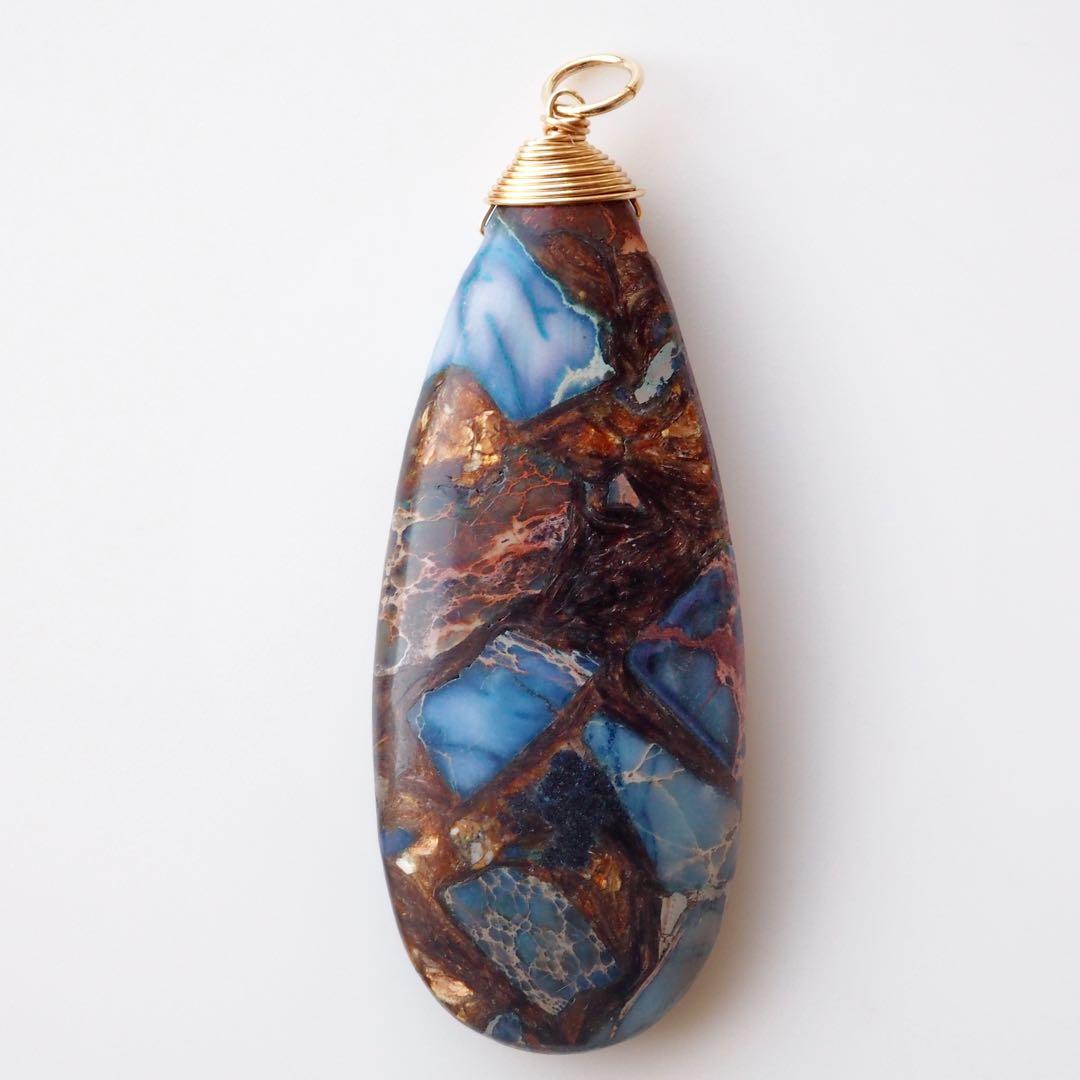 【Ruby】宝石質パステルカラーフローライトの大粒ピアス