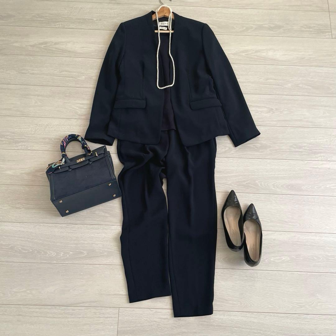 PLST プラステ　3点　パンツスーツセットアップ　オフィス　セレモニー　入学式