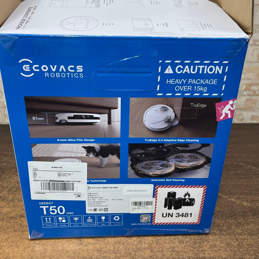 【未使用品】ECOVACS DEEBOT T50 OMNIロボット掃除機