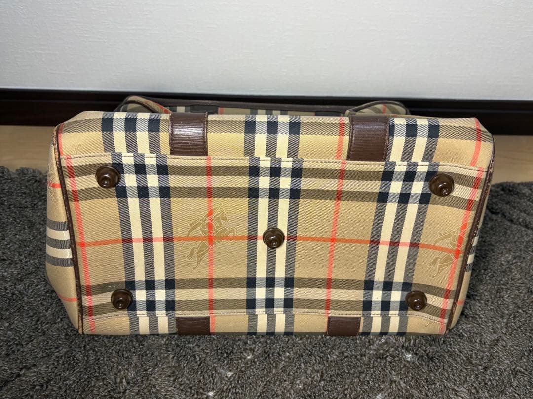 オールドバーバリー　ノヴァチェック　ボストンバッグ