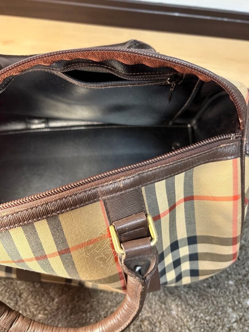 オールドバーバリー　ノヴァチェック　ボストンバッグ