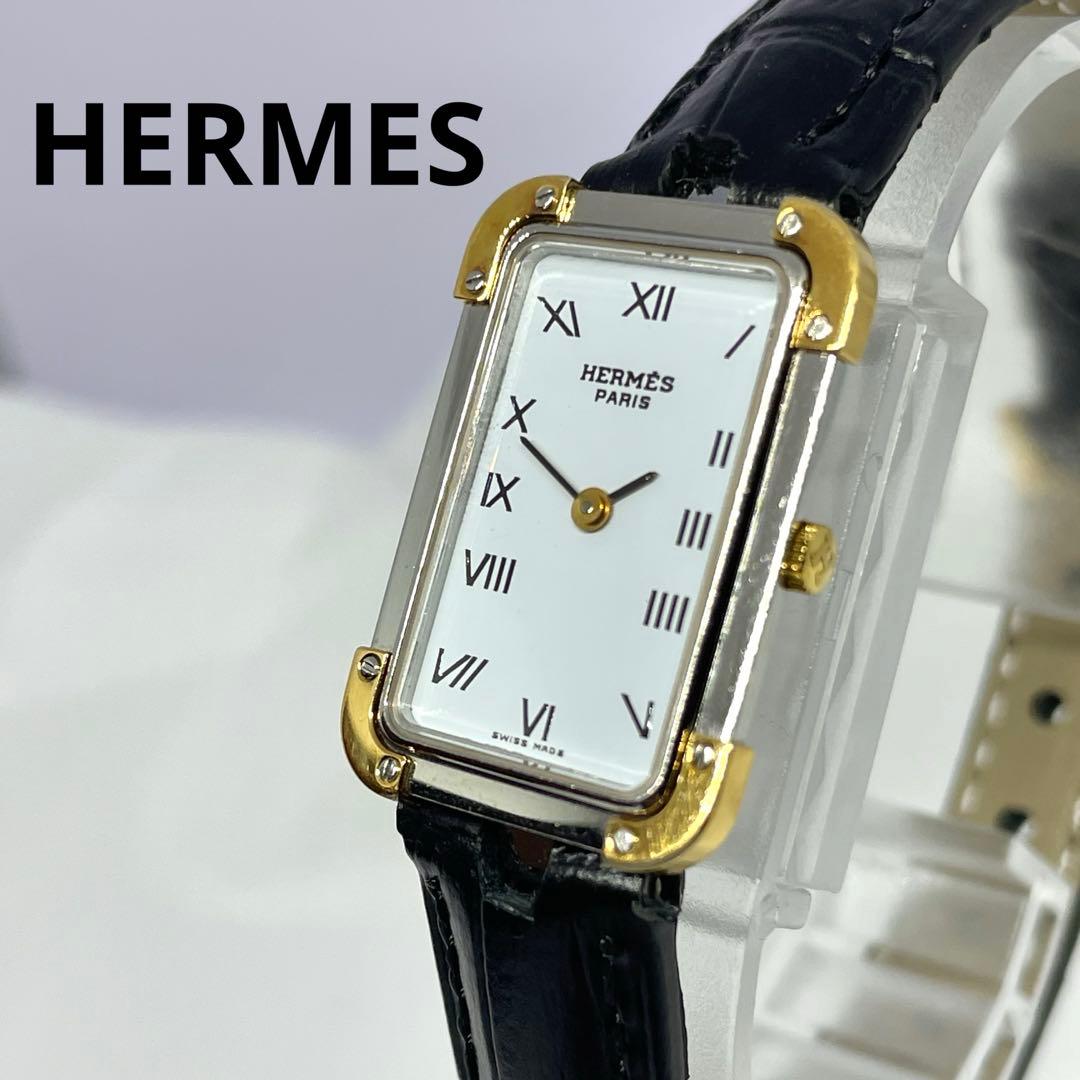 47 HERMES エルメス クロアジュール 腕時計 レディース 稼働品