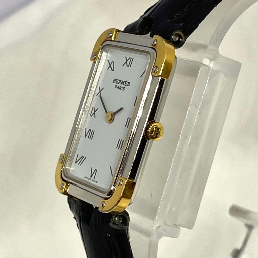 47 HERMES エルメス クロアジュール 腕時計 レディース 稼働品