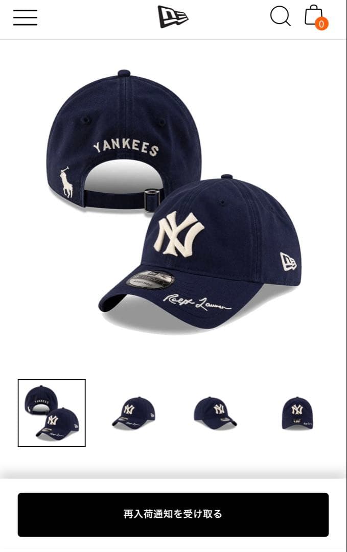 【国内正規品】ニューエラ　ラルフローレンコラボキャップ