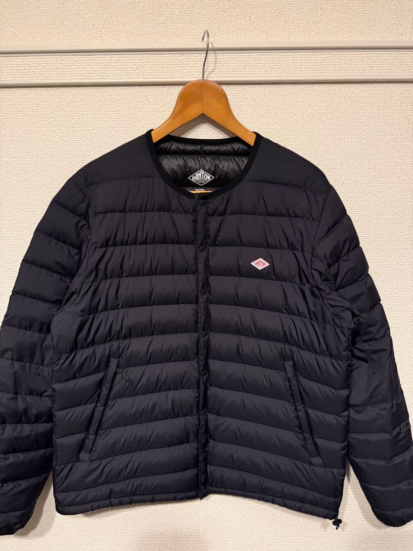 DANTON ダントン クルーネック インナーダウンジャケット MEN Lサイズ