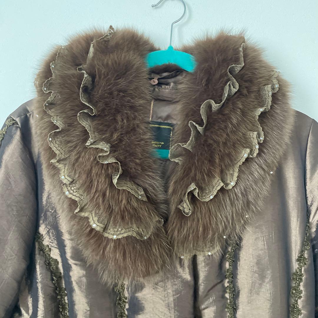 kazuchan　スーパービューティー　ブルーフォックスダウンコート