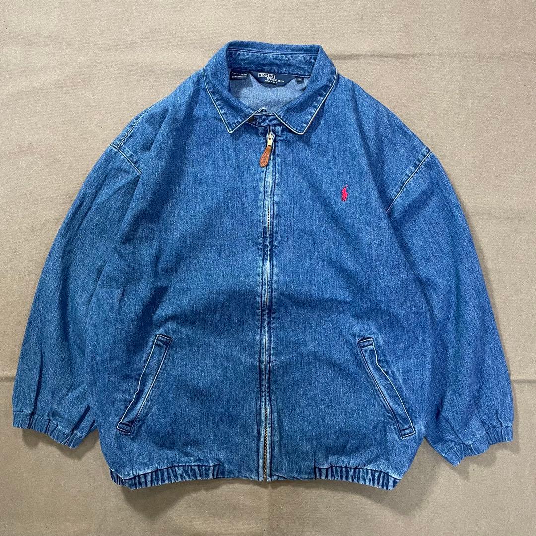 90s ラルフローレン デニム スウィングトップ ビンテージ usa製 old