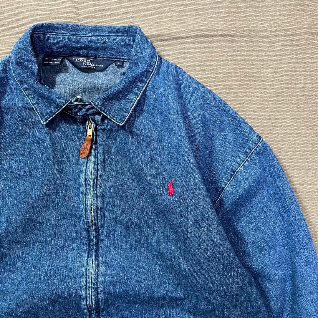 90s ラルフローレン デニム スウィングトップ ビンテージ usa製 old