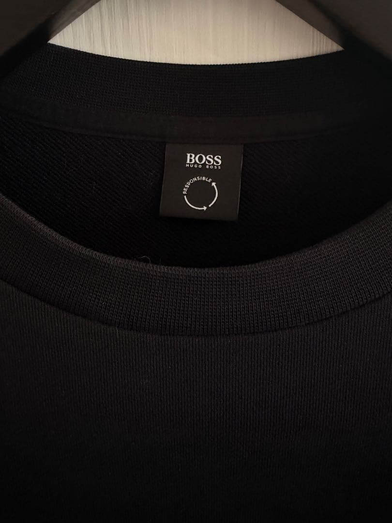 定価2.7万 BOSS ヒューゴボス ロゴスウェット L ブラック