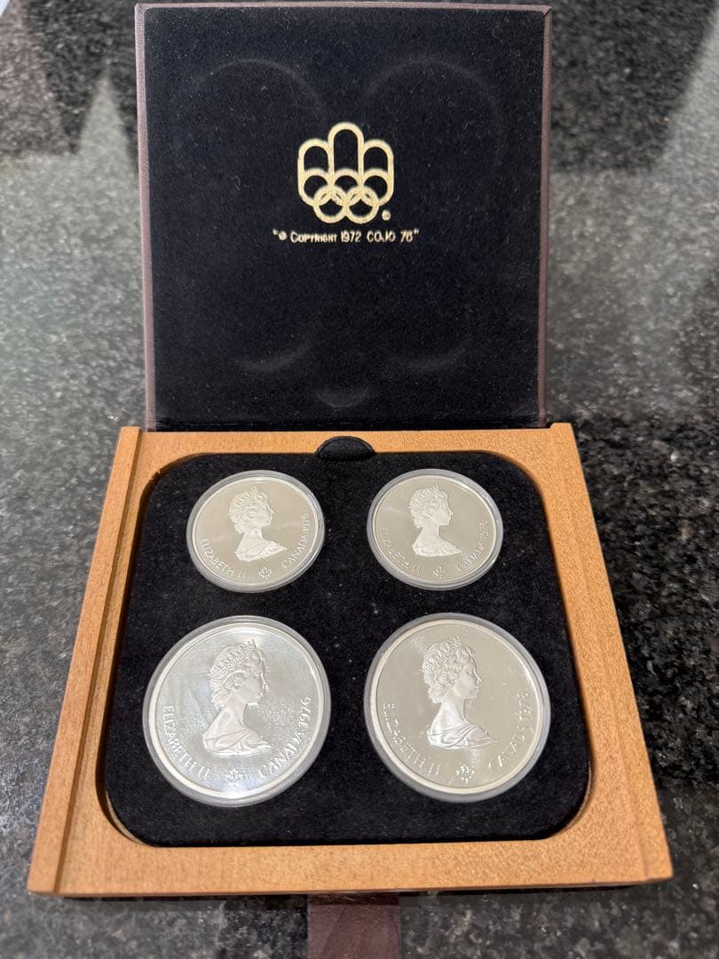1976年モントリオールオリンピック記念銀貨4枚セット