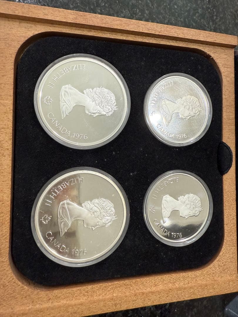 1976年モントリオールオリンピック記念銀貨4枚セット