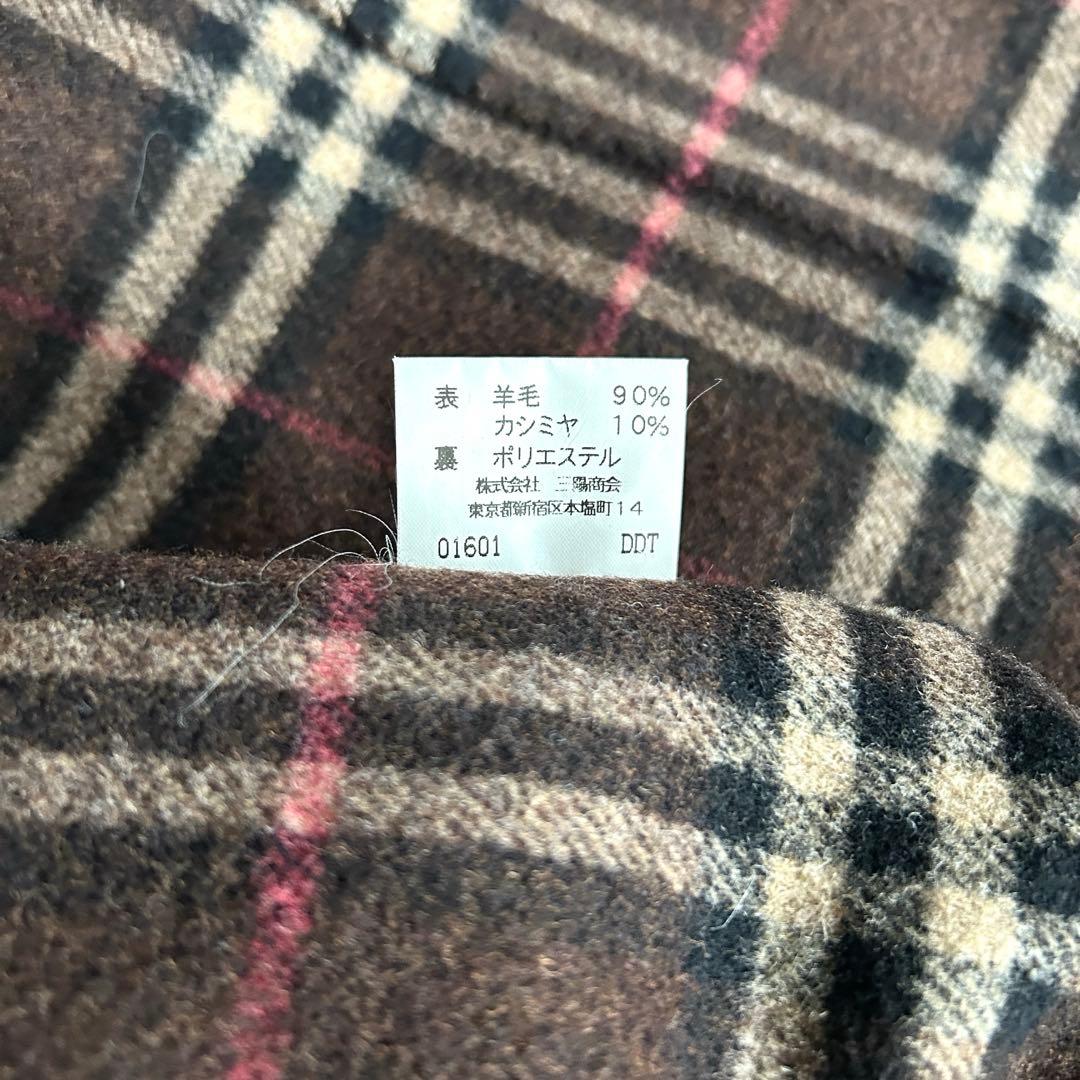 【極美品】バーバリーロンドン　ダブルフェイス　ダッフルコート　ロング　ブラウン