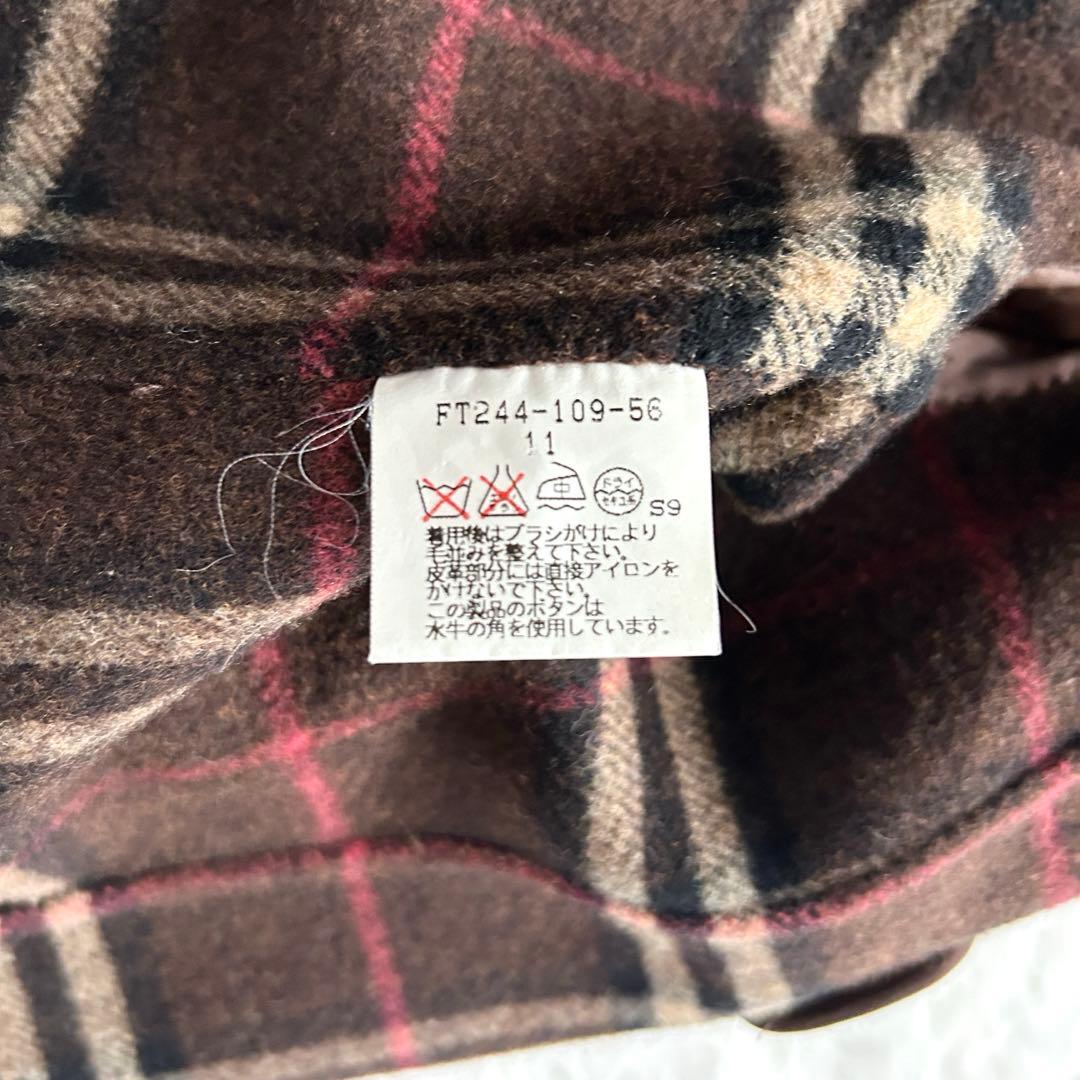 【極美品】バーバリーロンドン　ダブルフェイス　ダッフルコート　ロング　ブラウン