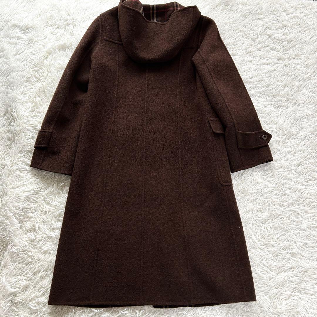 【極美品】バーバリーロンドン　ダブルフェイス　ダッフルコート　ロング　ブラウン