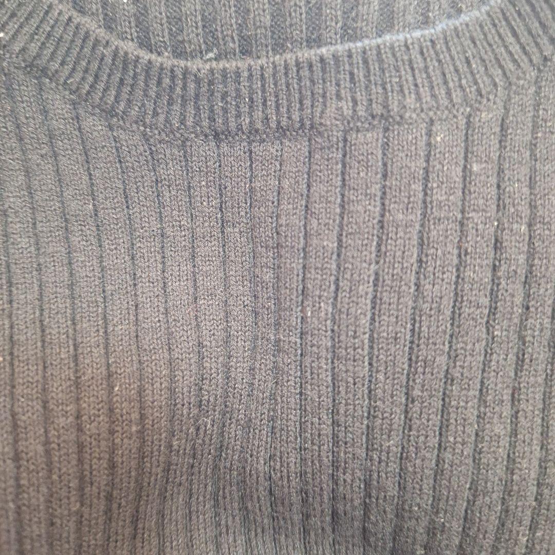 ちゅん様【マガジン掲載】23区 シルクブレンド ニットアンサンブル 40　黒