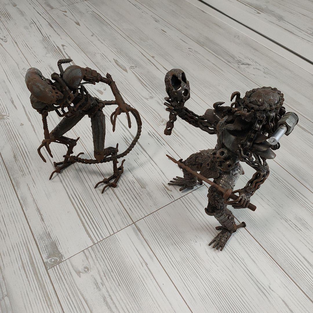 naoさん／廃材メタルアート／エイリアンVSプレデター