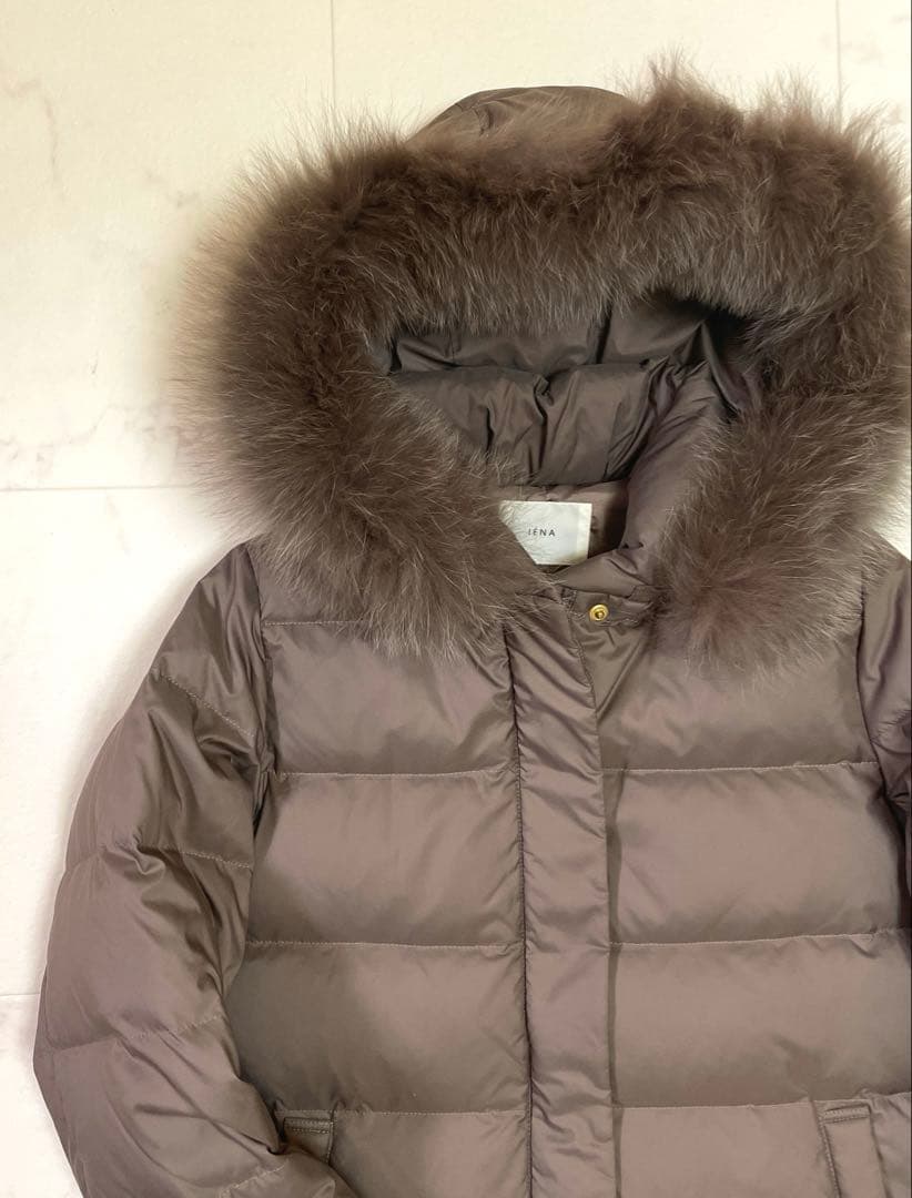 ☆なっち☆イエナ定価46,200円 P/タフタ ショートダウンコート 36