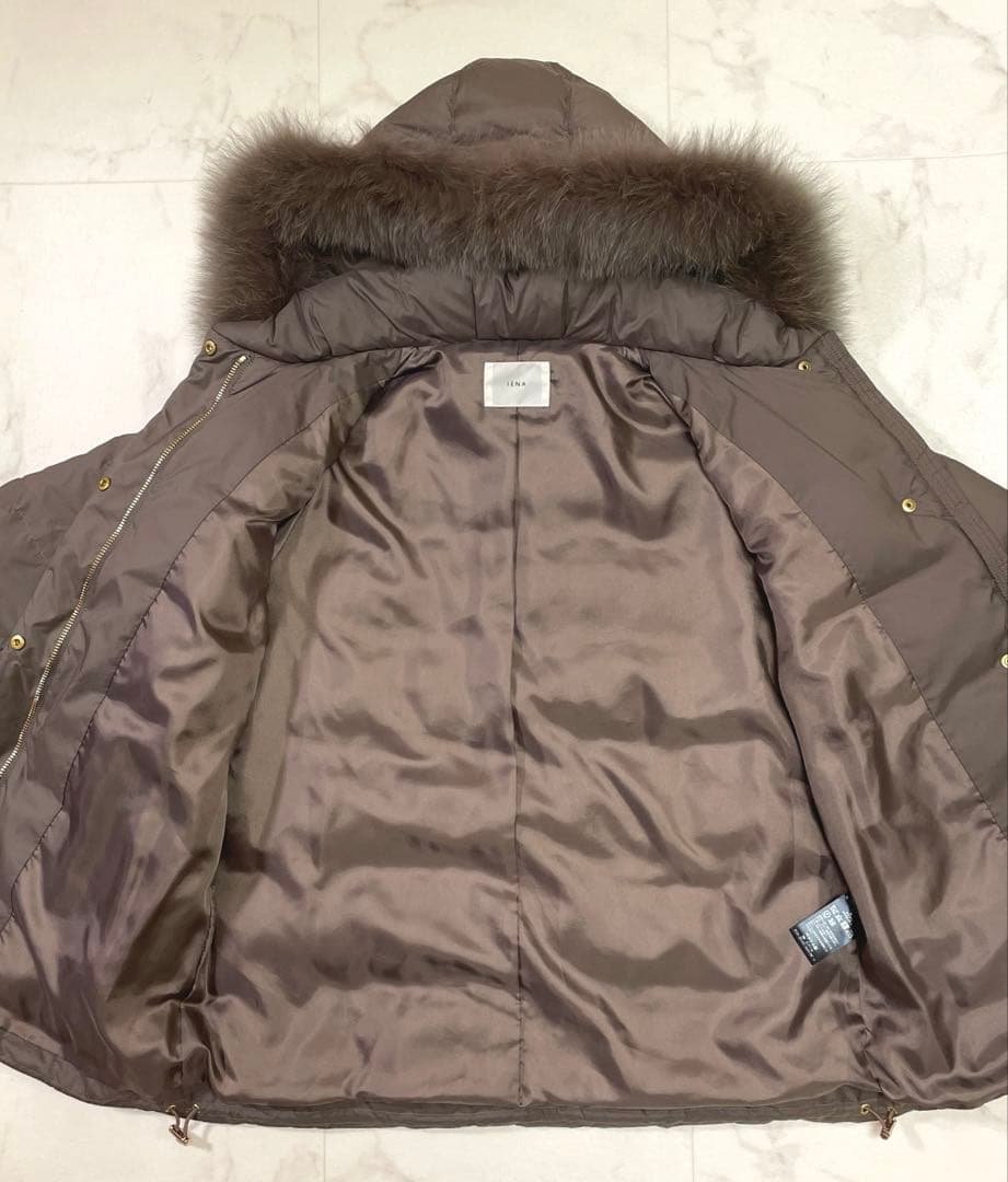 ☆なっち☆イエナ定価46,200円 P/タフタ ショートダウンコート 36