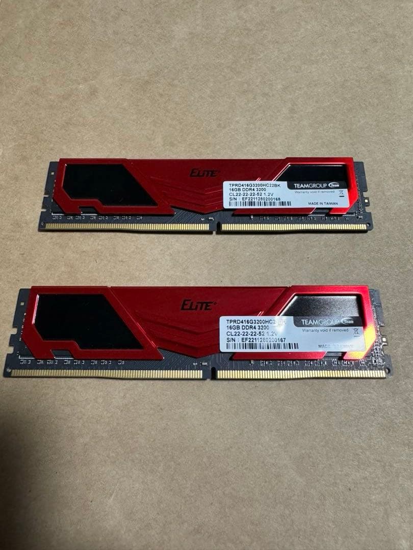 ELITE メモリ　DDR4 3200MHz 32GB (16GBx2枚)