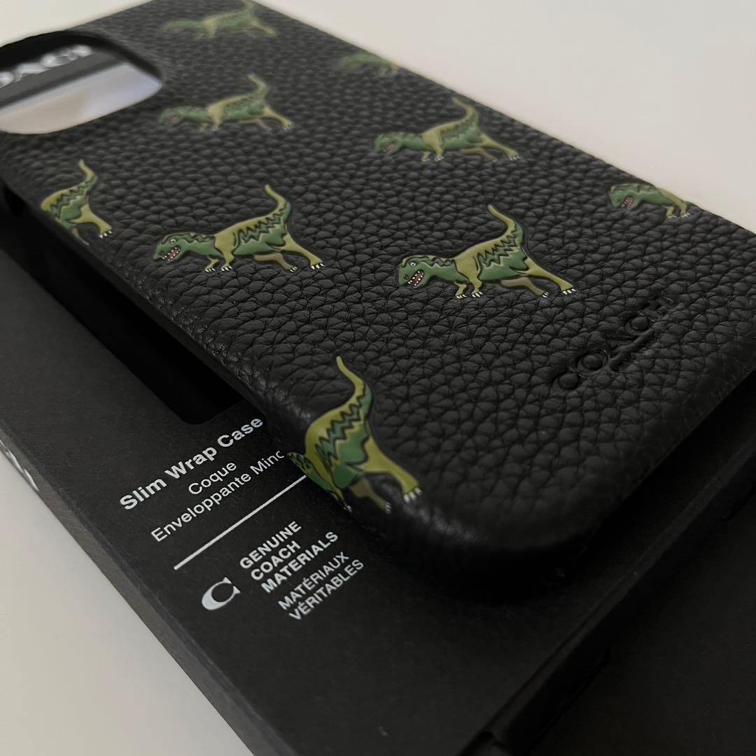 コーチ☆新品☆COACH レキシー iPhone16 ケース/レザー黒