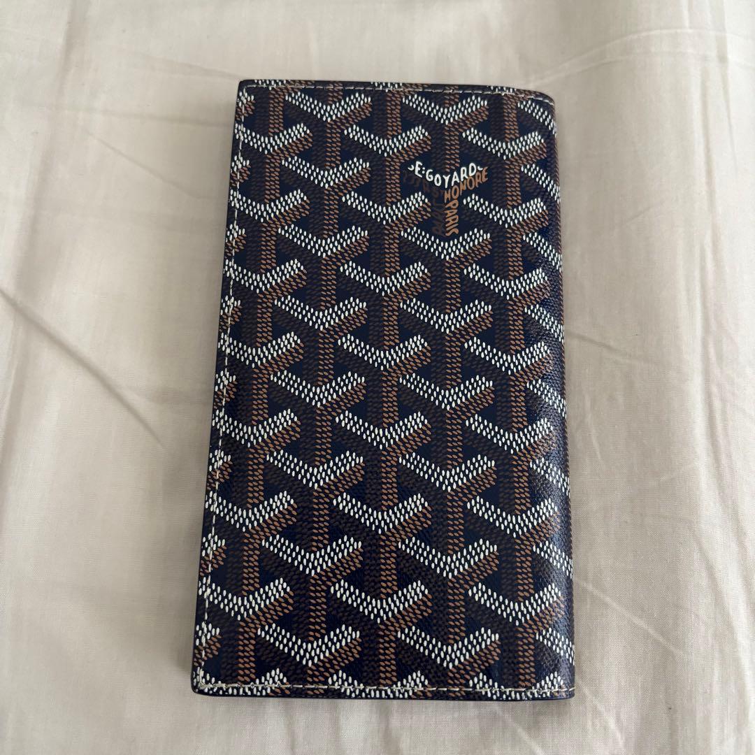 【ムックムック】Goyard ネイビー 長財布 付属品完備