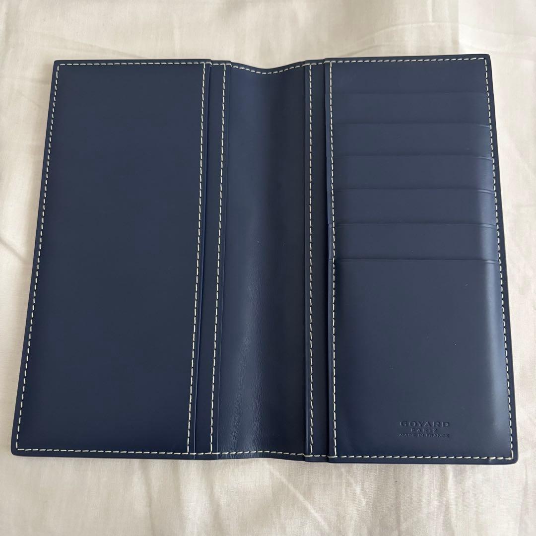 【ムックムック】Goyard ネイビー 長財布 付属品完備