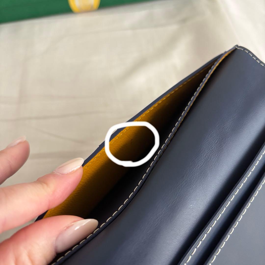 【ムックムック】Goyard ネイビー 長財布 付属品完備