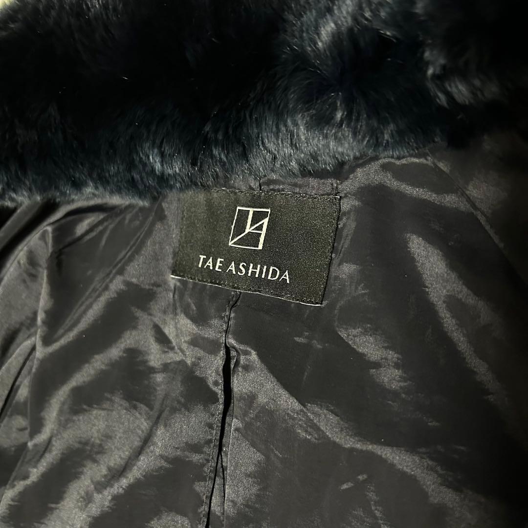 【美品】TAE ASHIDA ダウンコート ブラック ファー襟 M ロング