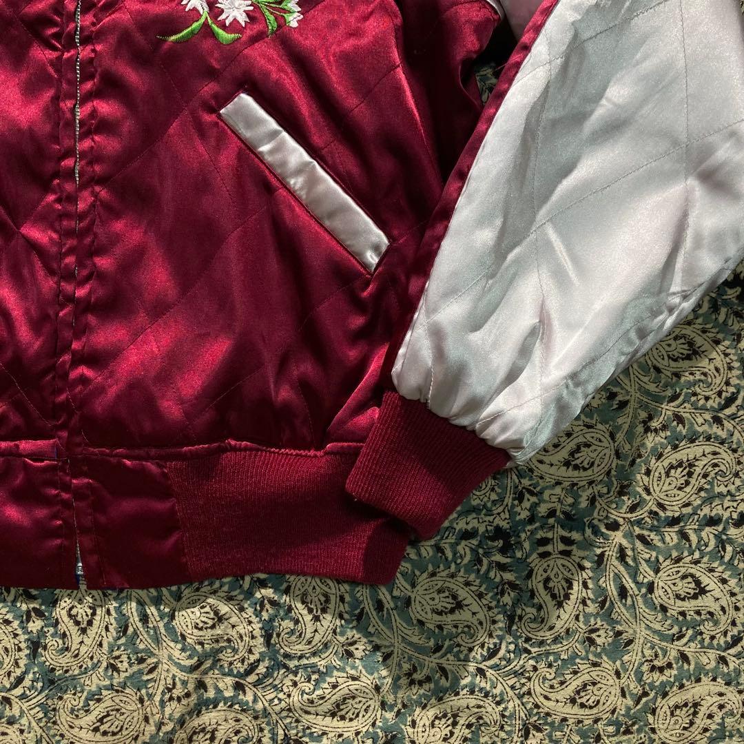 60s スカジャン 短丈 リバーシブル ビンテージ 富士 龍 虎 50s 40s