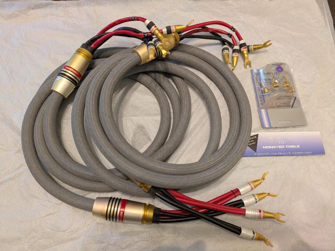 モンスターケーブル M2.4S バイワイヤ スピーカーケーブル　約３m　ペア