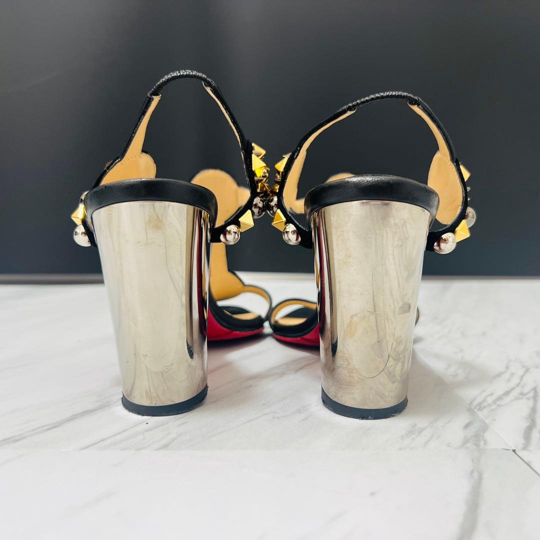 美品 Christian Louboutin ミュール サンダル ヒール 24