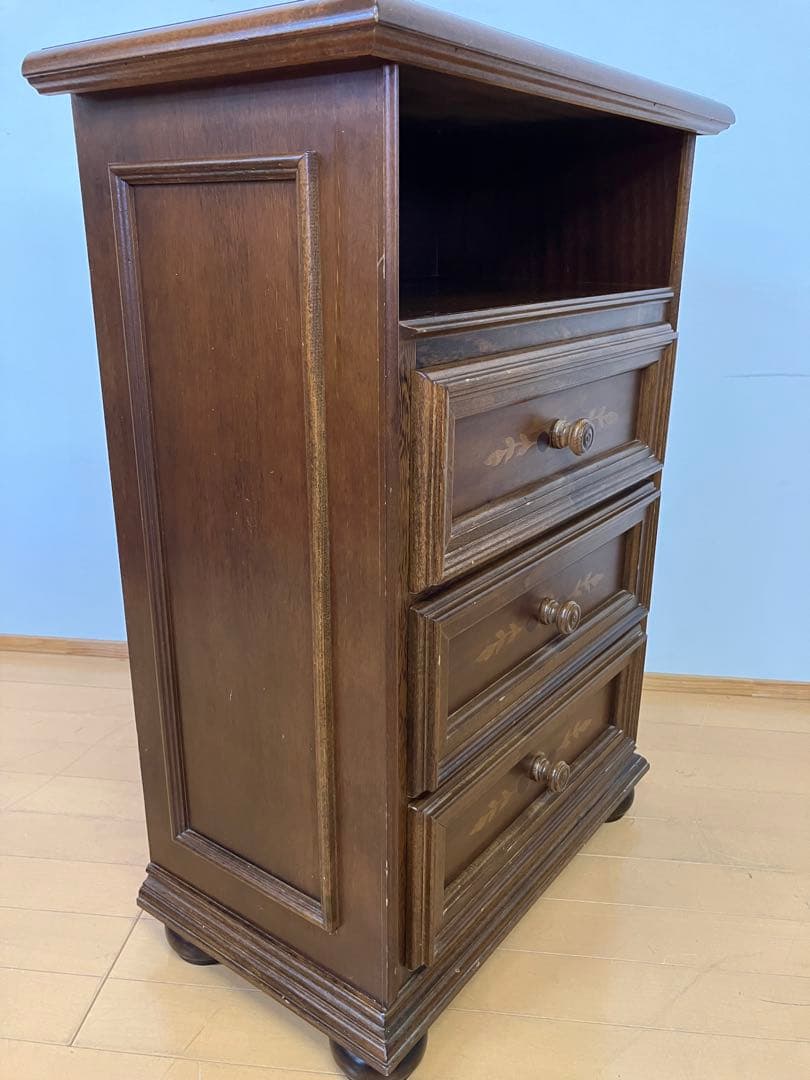 イタリア　象嵌　チェスト　電話台　サイドチェスト