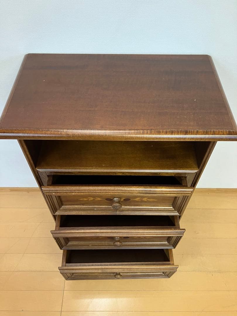 イタリア　象嵌　チェスト　電話台　サイドチェスト