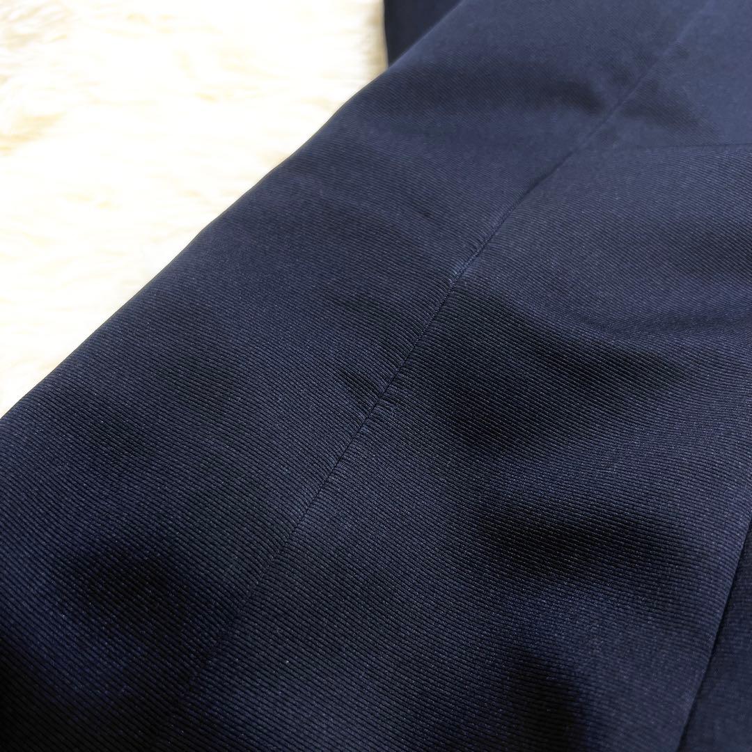 極美品✨ルネ ひざ丈ワンピース サイドタック フレア 花柄ボタン ノースリーブ