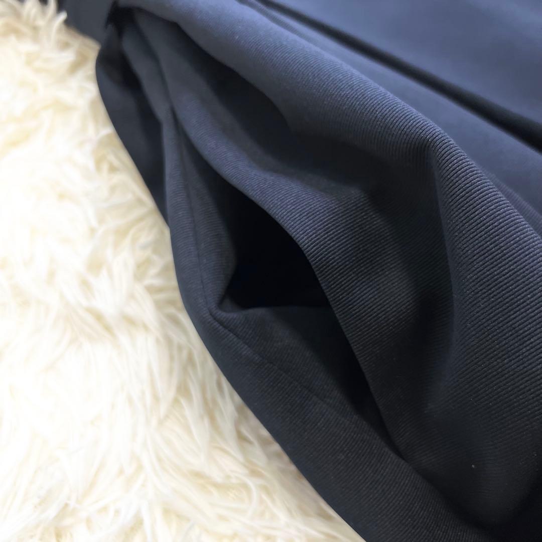 極美品✨ルネ ひざ丈ワンピース サイドタック フレア 花柄ボタン ノースリーブ