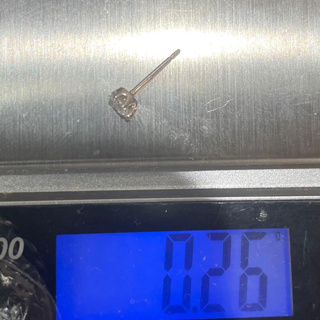 プラチナ900 天然ダイヤモンド 0, 10ct 　ピアス