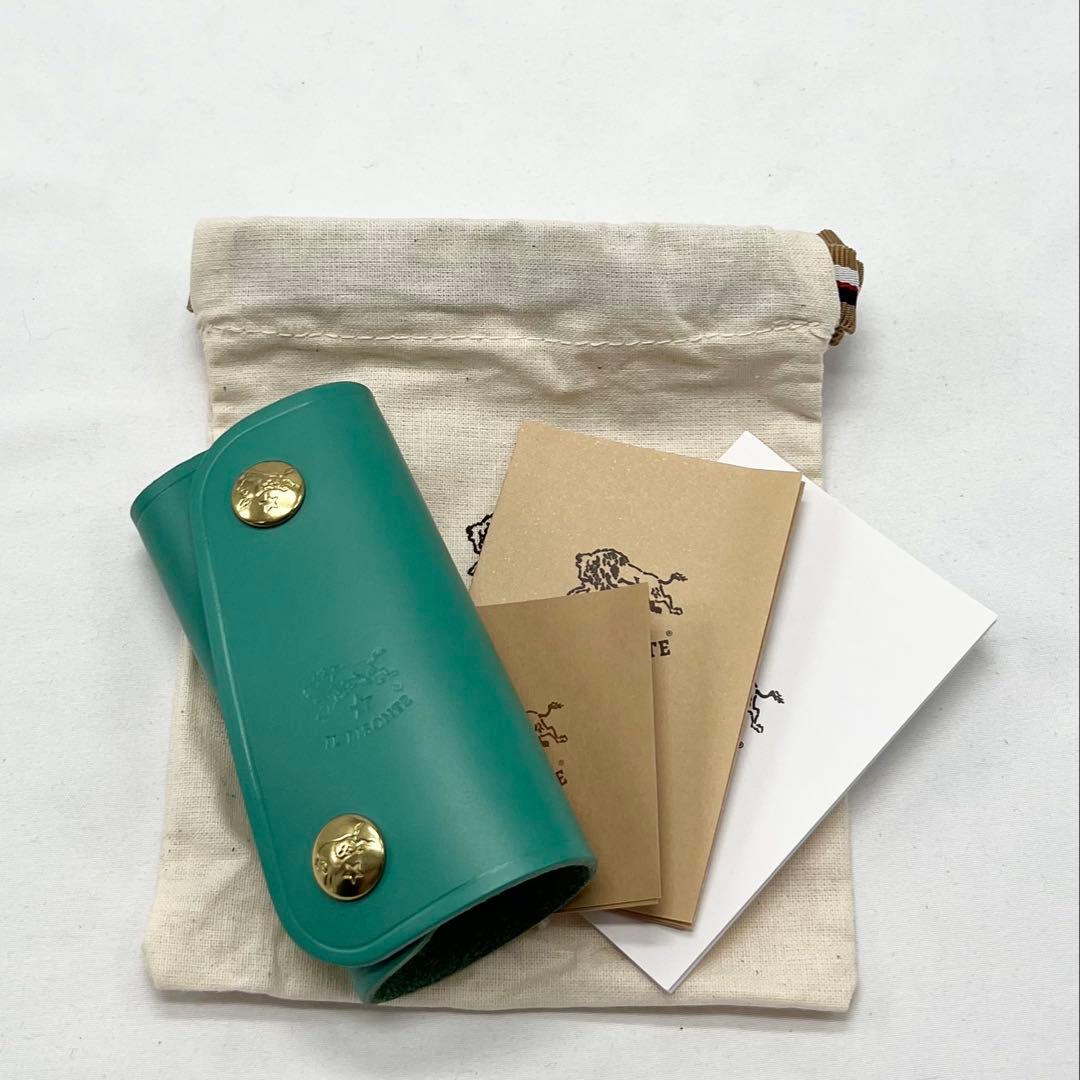 《希少未使用》イルビゾンテ キーケース ☆ペルシアングリーン ☆