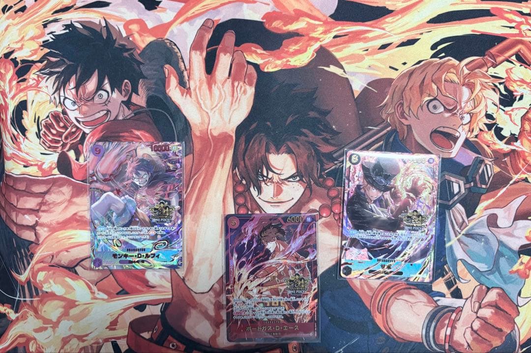 ワンピース カード　3周年　ルフィ　エース　サボ　セット　[未開封]