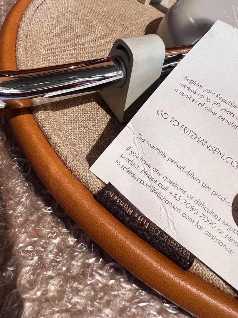 正規品 ドットスツール ワイルドレザーウォルナット/クローム脚【B】