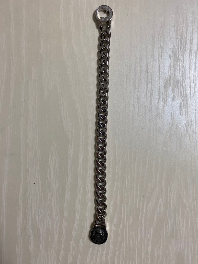 【ほぼ未使用】DIESEL メンズ ブレスレット シルバー