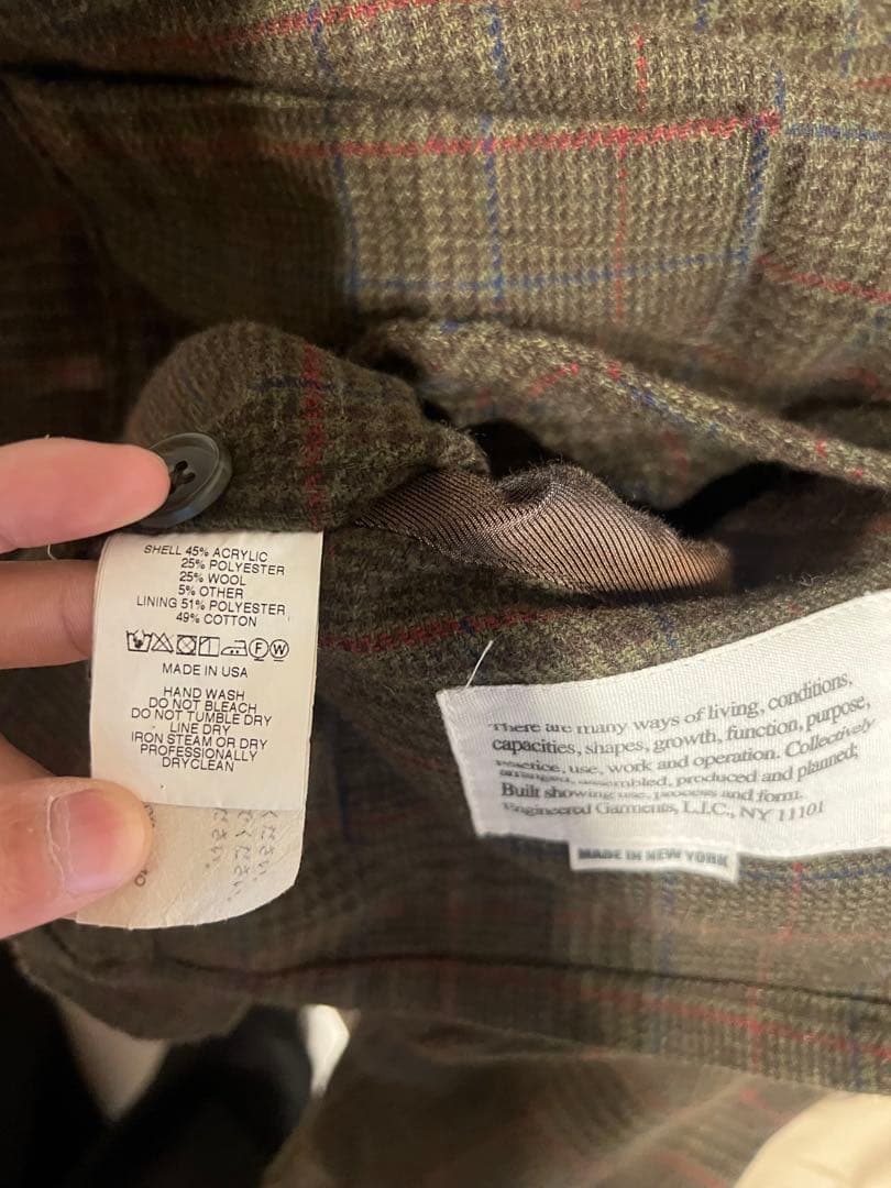 ENGINEERED GARMENTS カーディガンジャケット Sサイズ