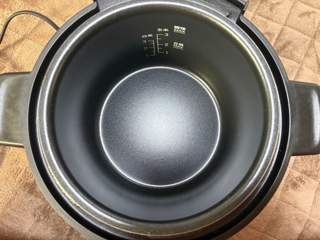 GROUMEDEA 電気圧力鍋 YBW-20-70(B) ブラック 2.1L