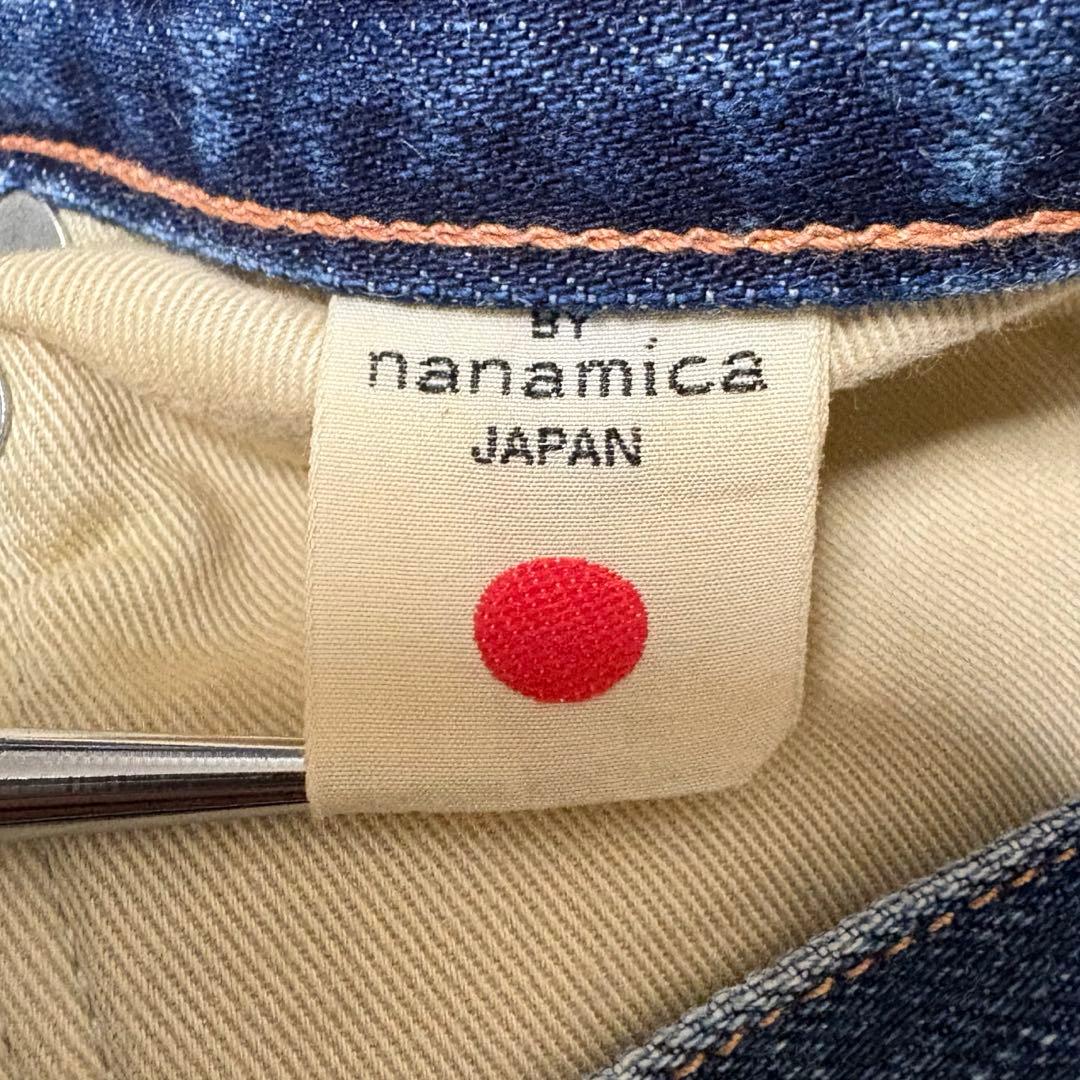 nanamica セルビッチデニム ヴィンテージフェード加工 赤耳 ヒゲ 34