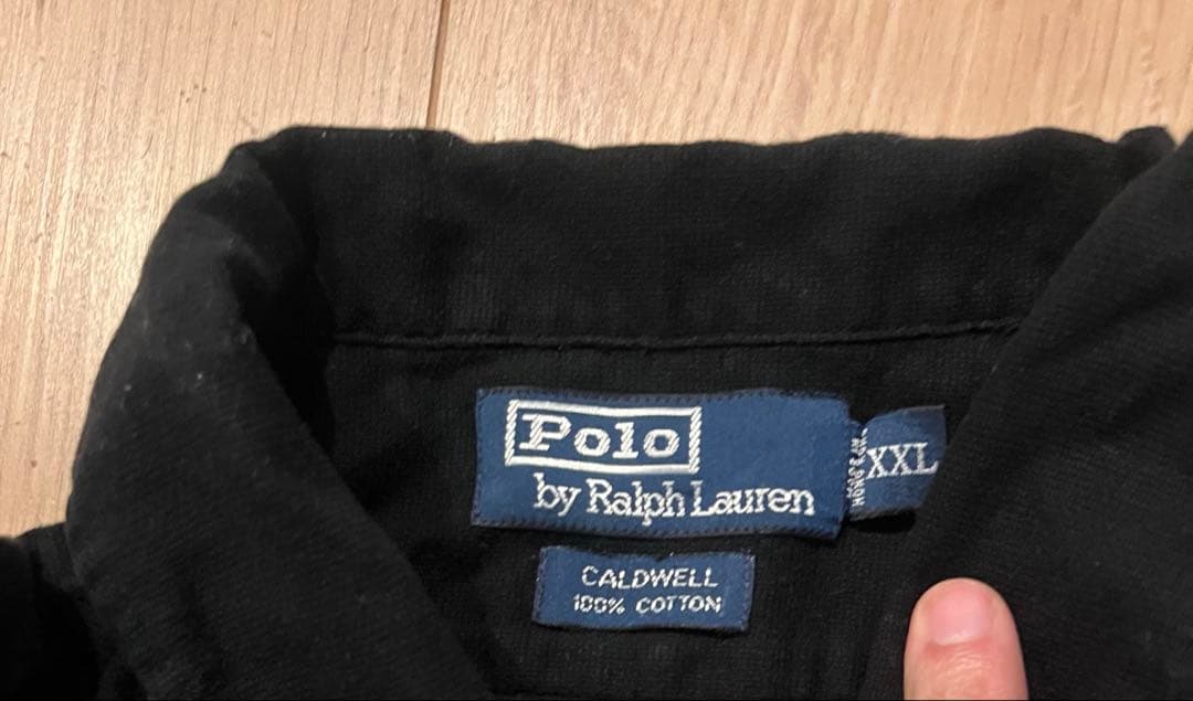 【完全無地/ブラック/美品】Polo Ralph Lauren CALDWELL