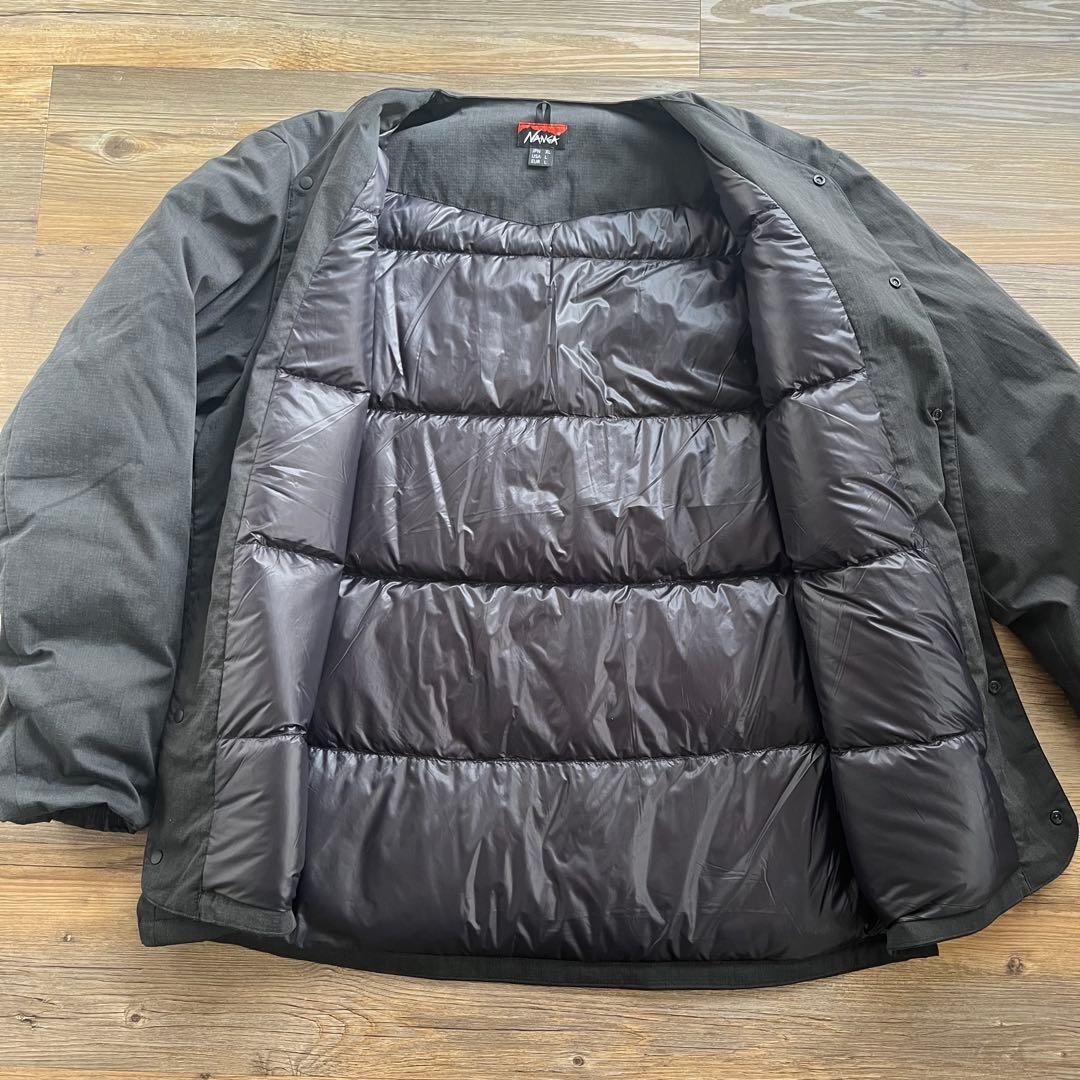 NANGA ヒノックリップストップ インナーダウン カーディガン　ナンガ　XL